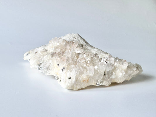 Clear Quartz with Pyrite Cubes