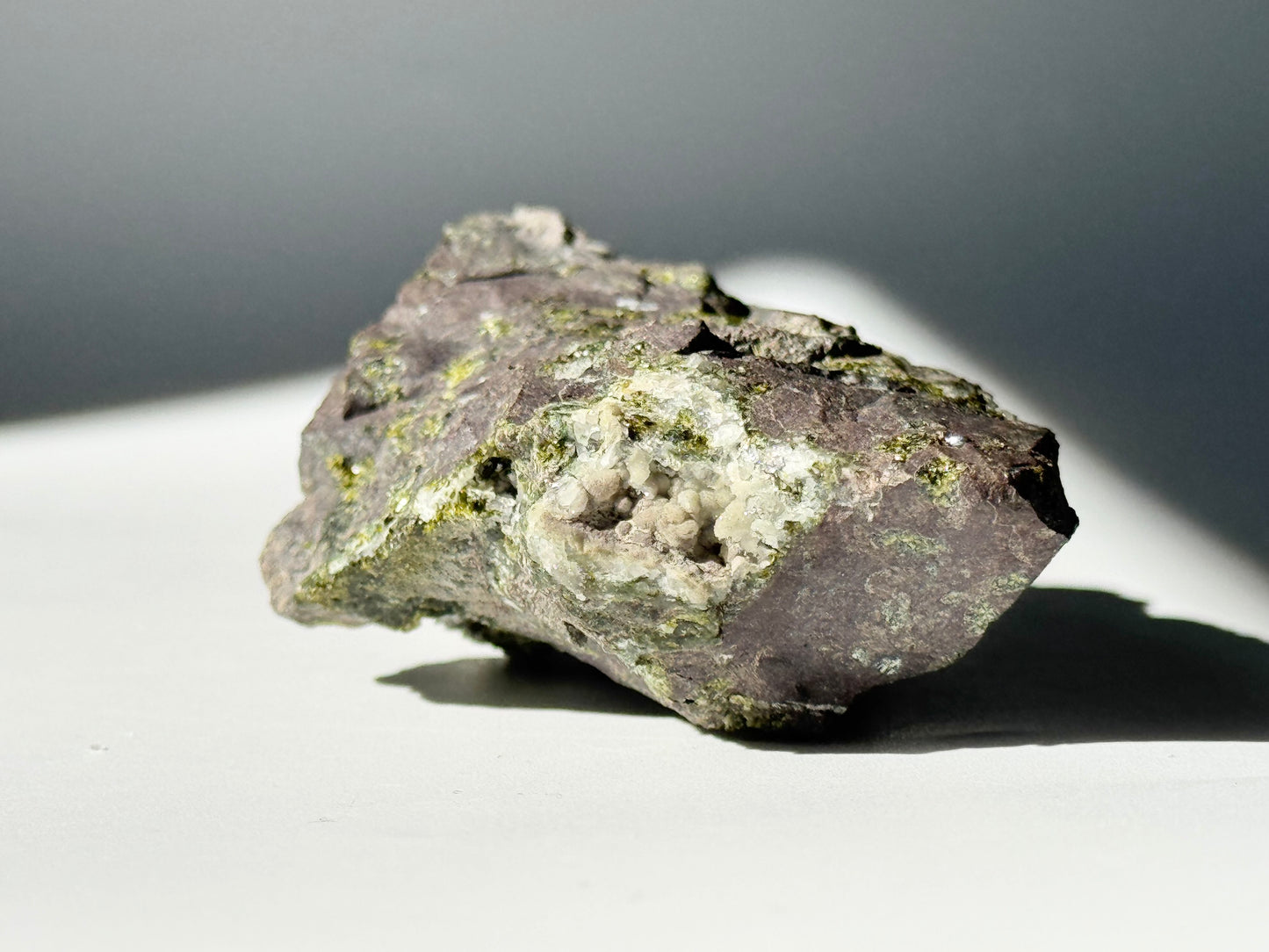 Green Epidote on basalt matrix