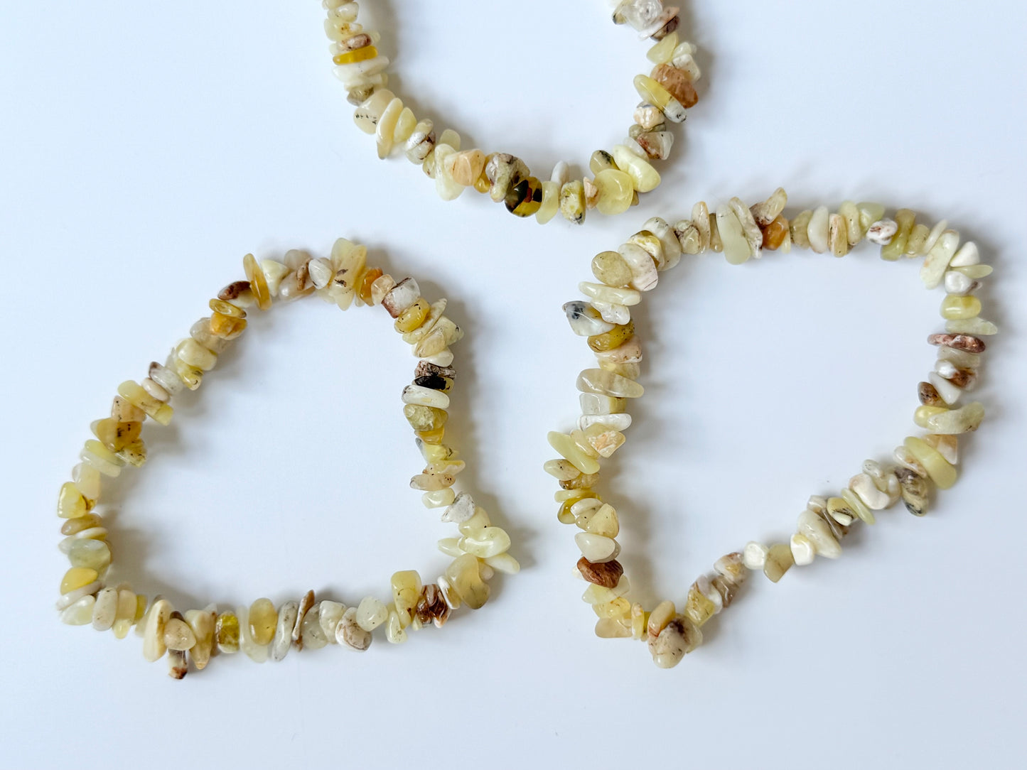 Green Opal Chip Bead Bracelet