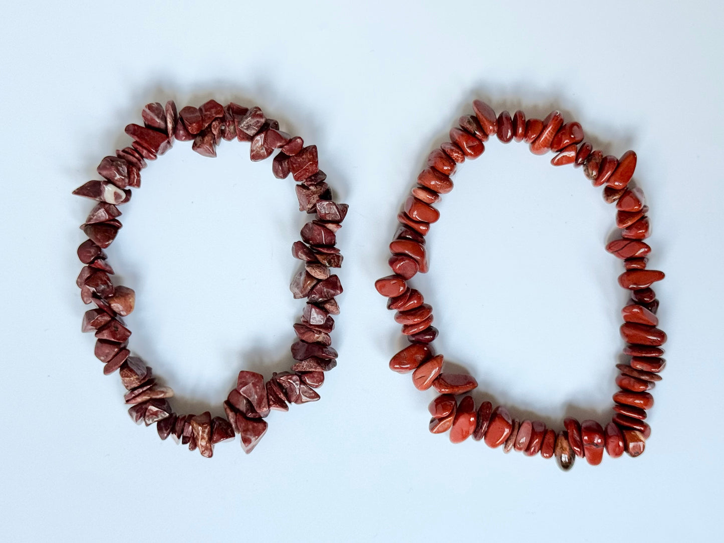 Red Jasper Chip Bead Bracelet