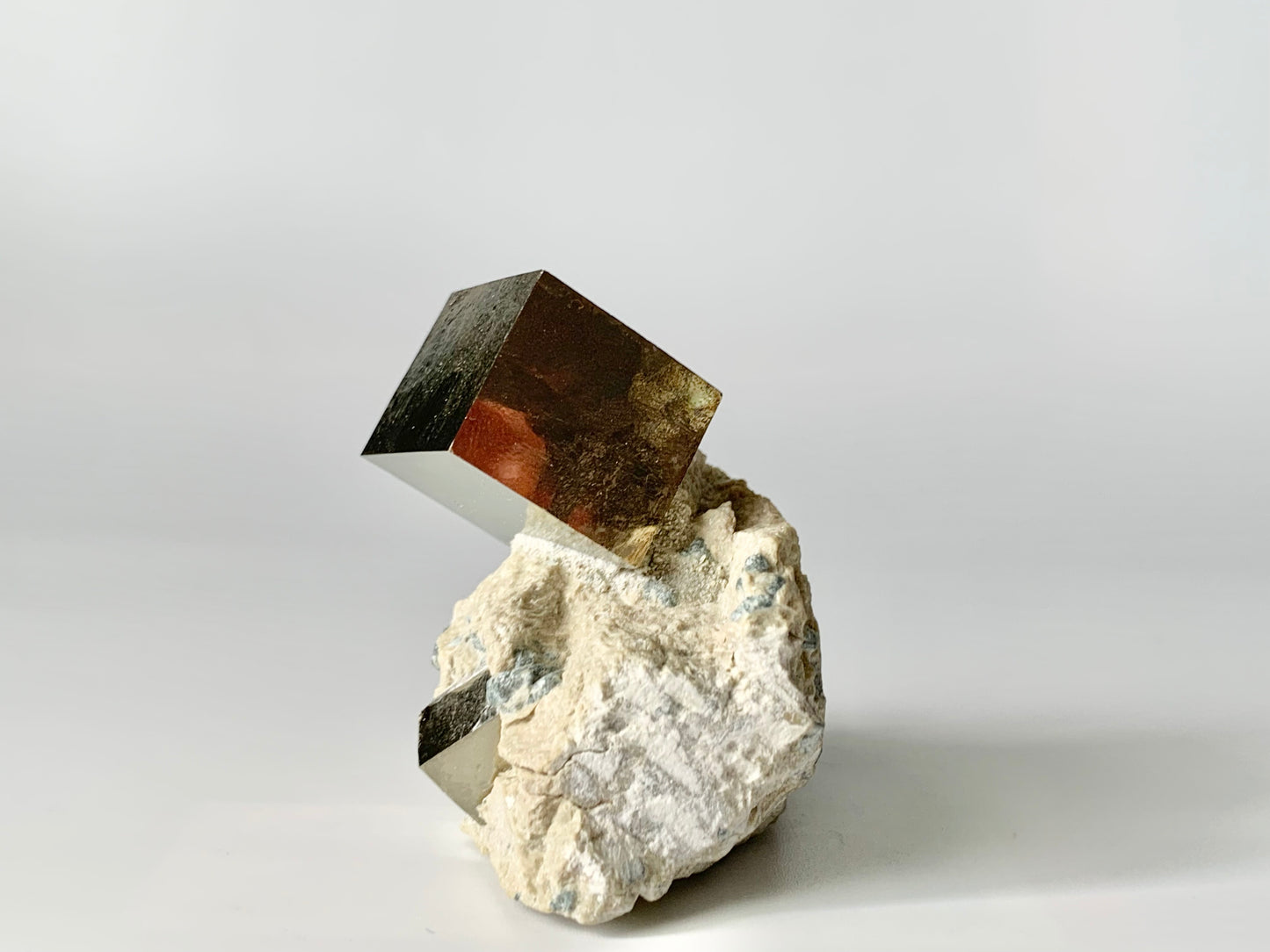 Pyrite Cube in Matrix