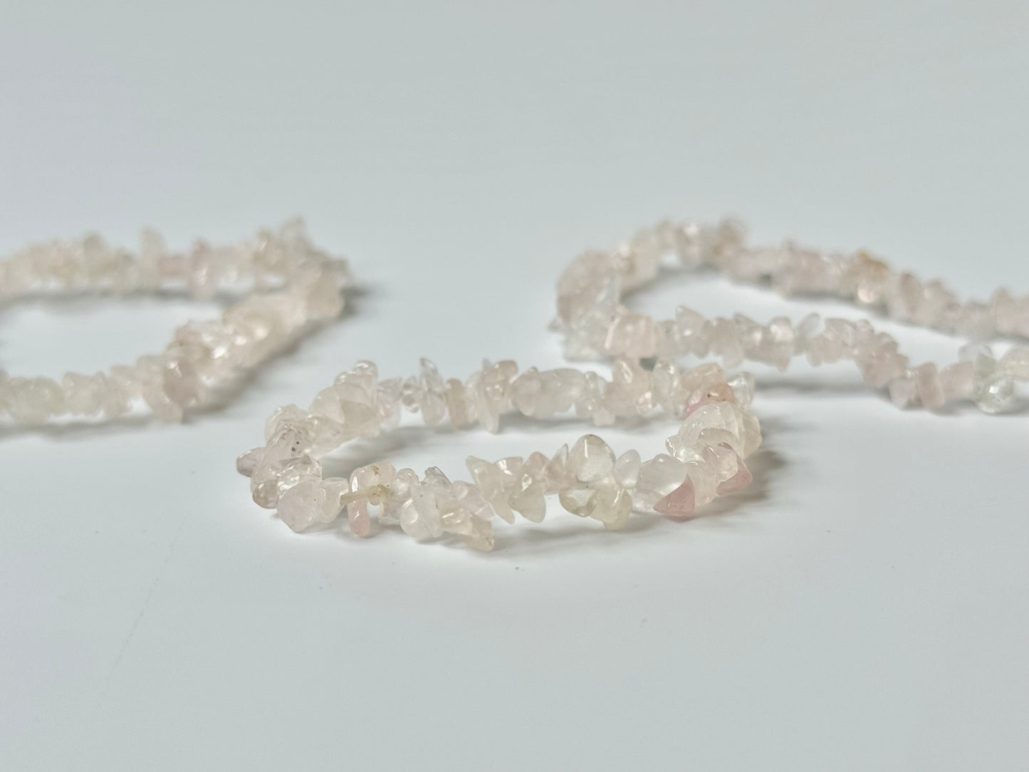 Rose Quartz Chip Bead Bracelet