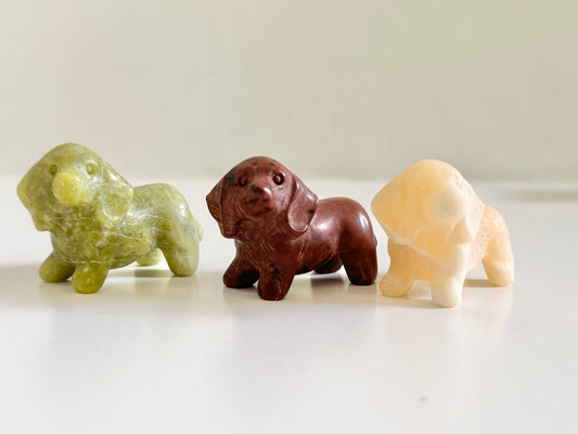 Mini Dachshund Dog Carving