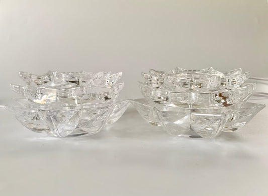 Clear Acrylic Lotus Light Base/Stand