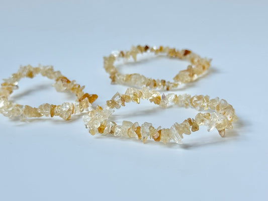 Citrine Chip Bead Bracelet