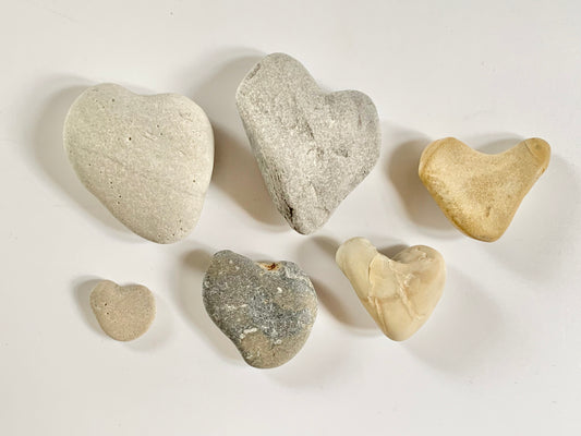 Lake Michigan Nature Heart Shaped Rocks