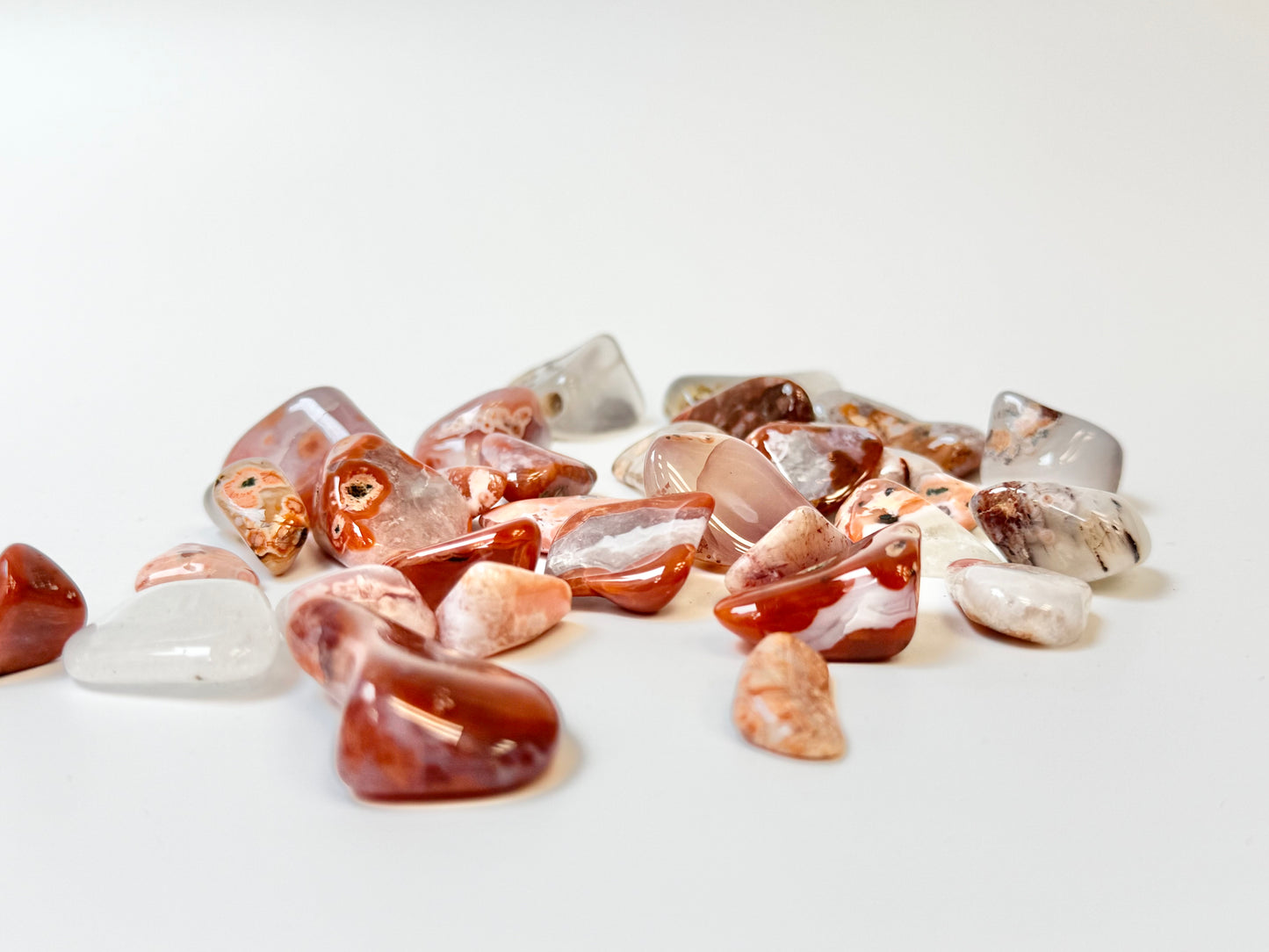 Moroccan Agate, 4 ounce bag polished mini tumbles