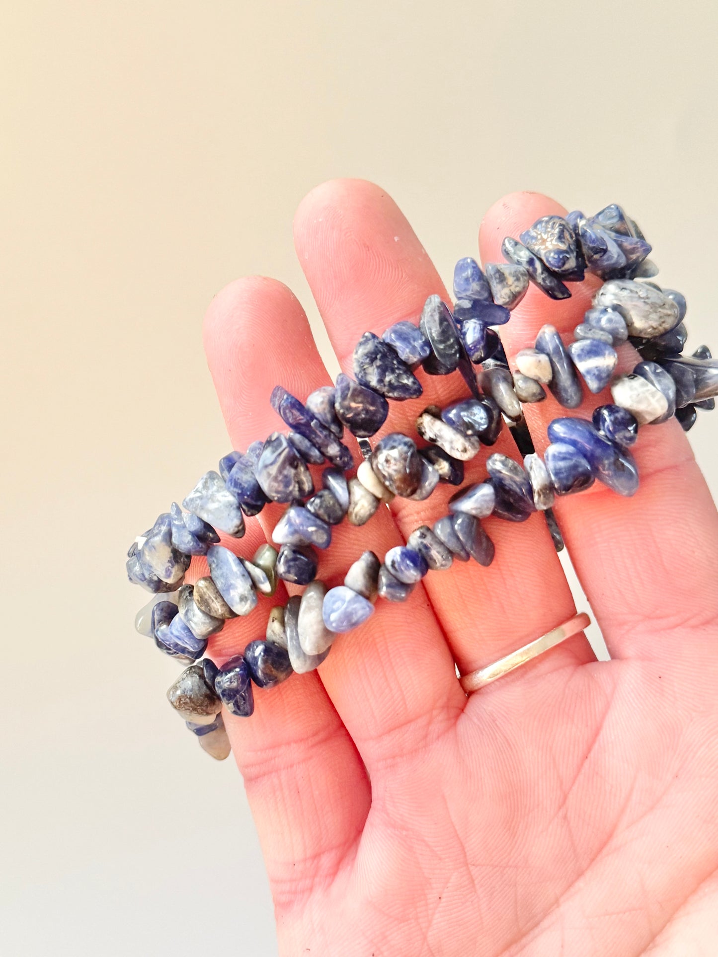 Sodalite Chip Bead Bracelet