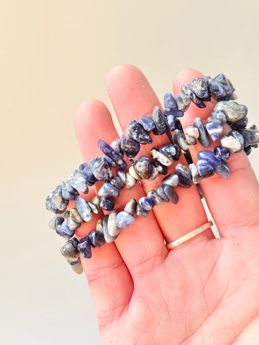Sodalite Chip Bead Bracelet