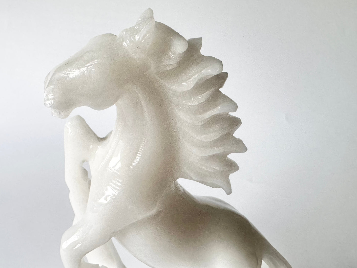 White Marble Jade Horse, Carving