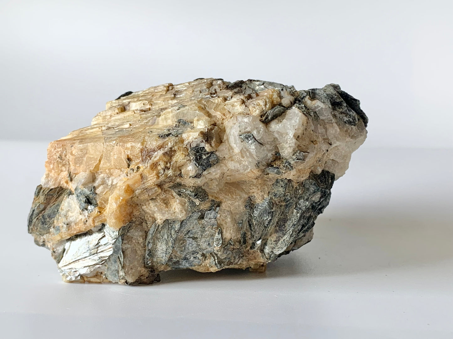 Yellow tourmaline in biotite matrix