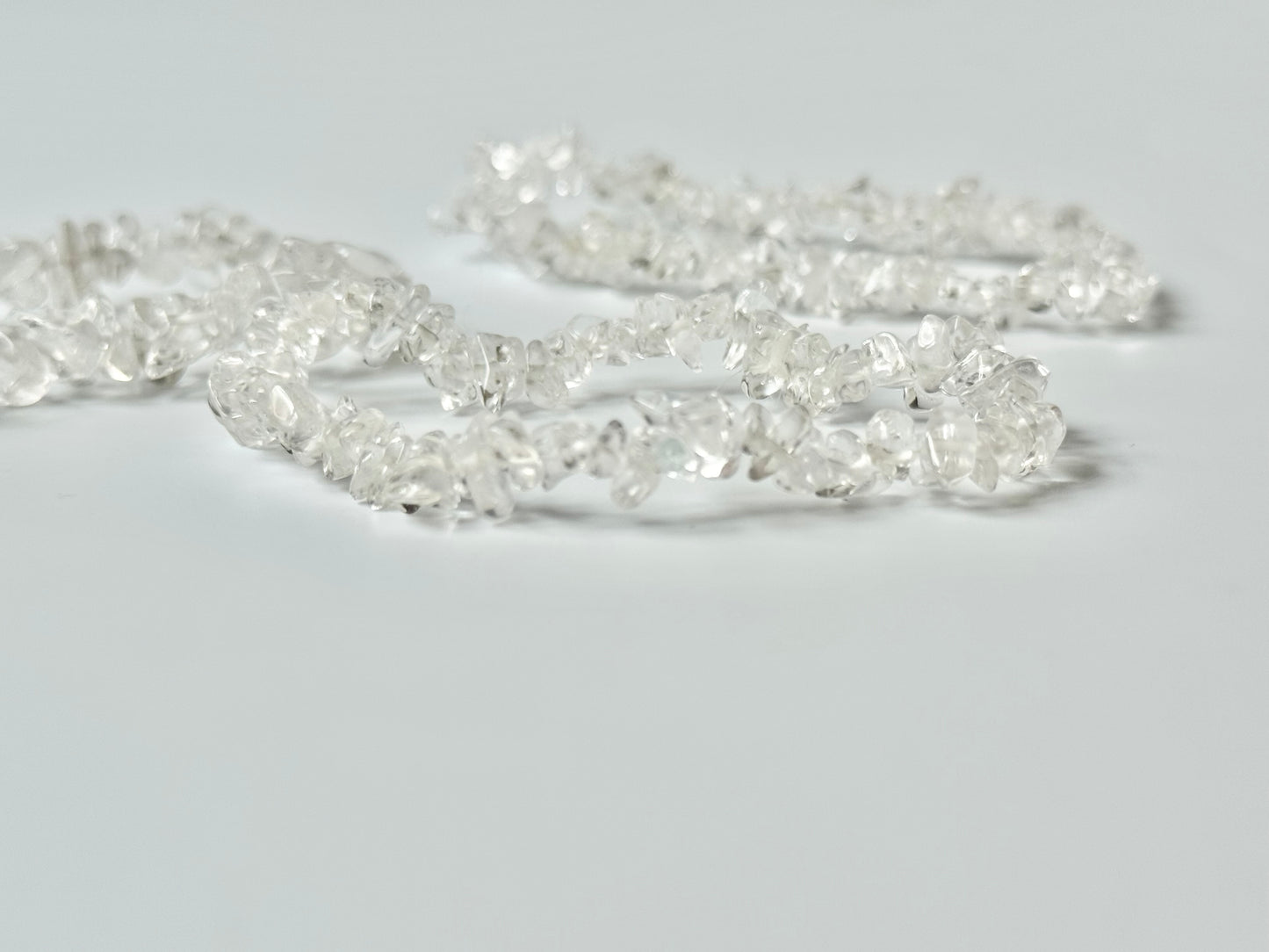 Clear Quartz Chip Bead Bracelet