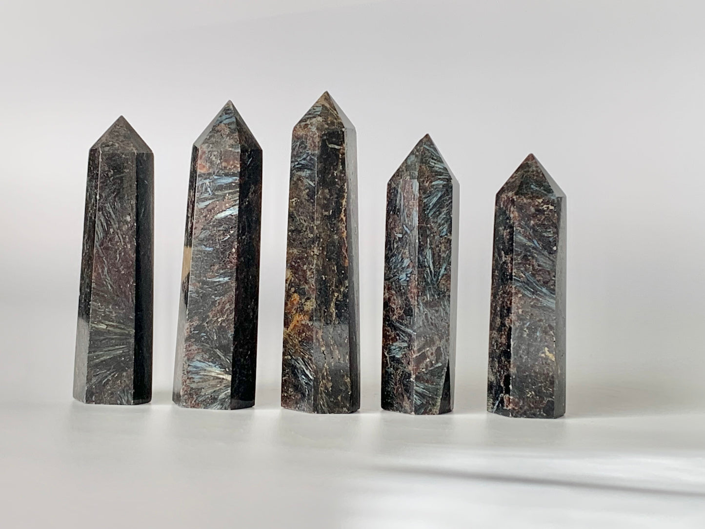 Garnet and Astrophyllite Tower