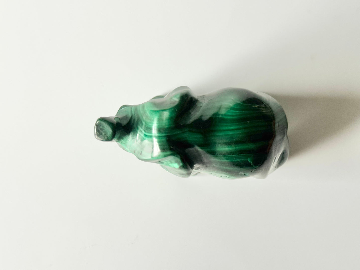 Malachite Elephant Carving
