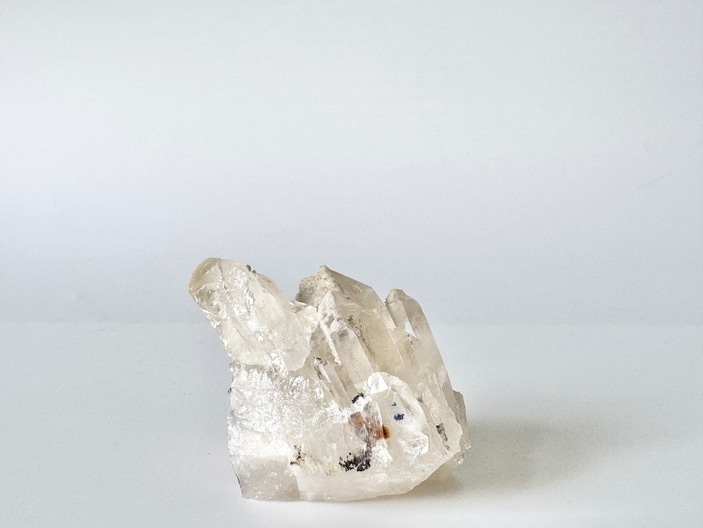 Azurite on Clear Quartz