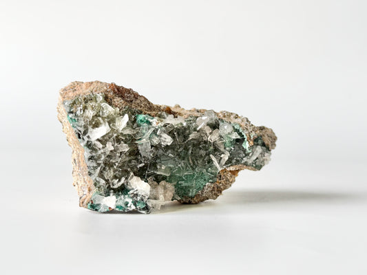 Quartz with beautiful Green Apophyllite