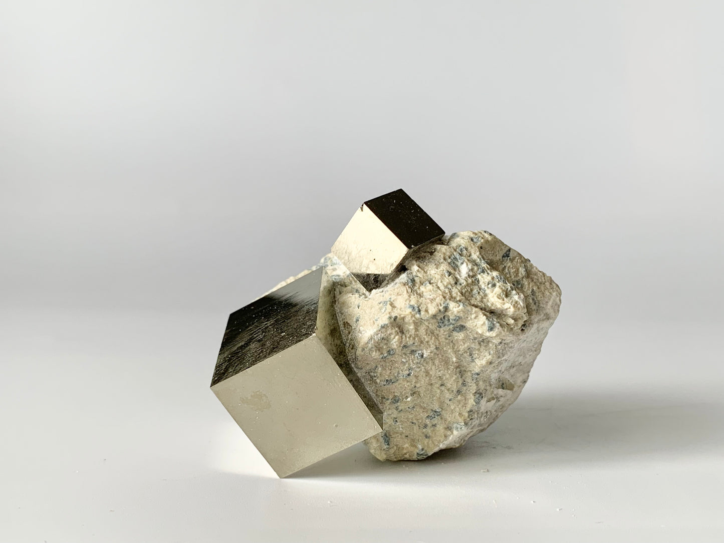 Pyrite Cube in Matrix