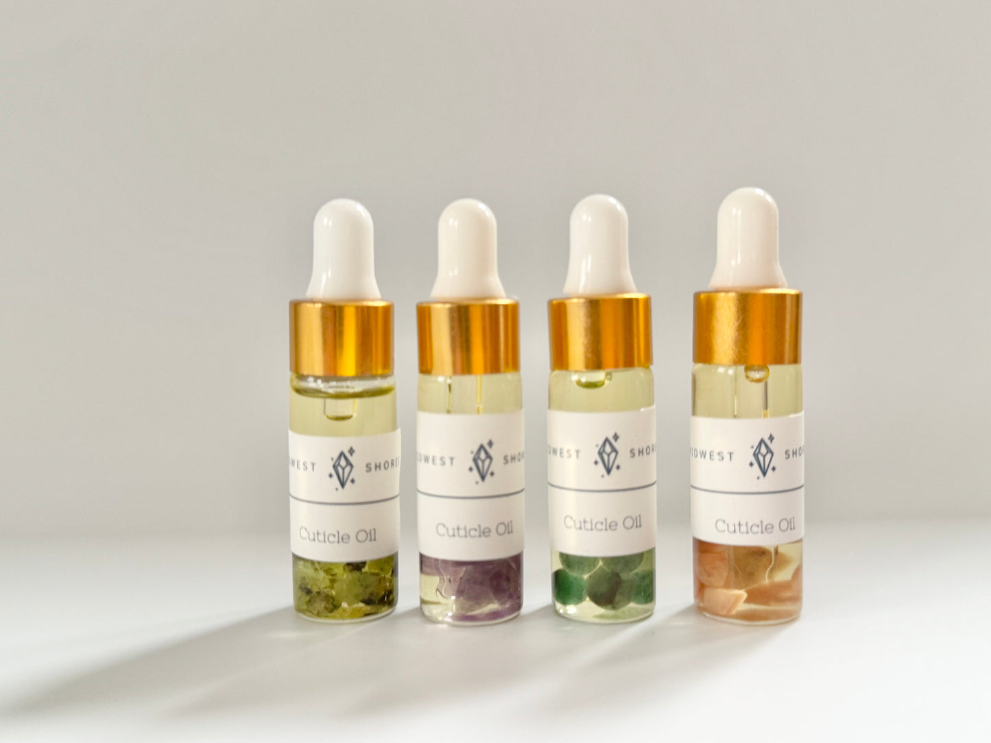 Cuticle Oil infused with crystals