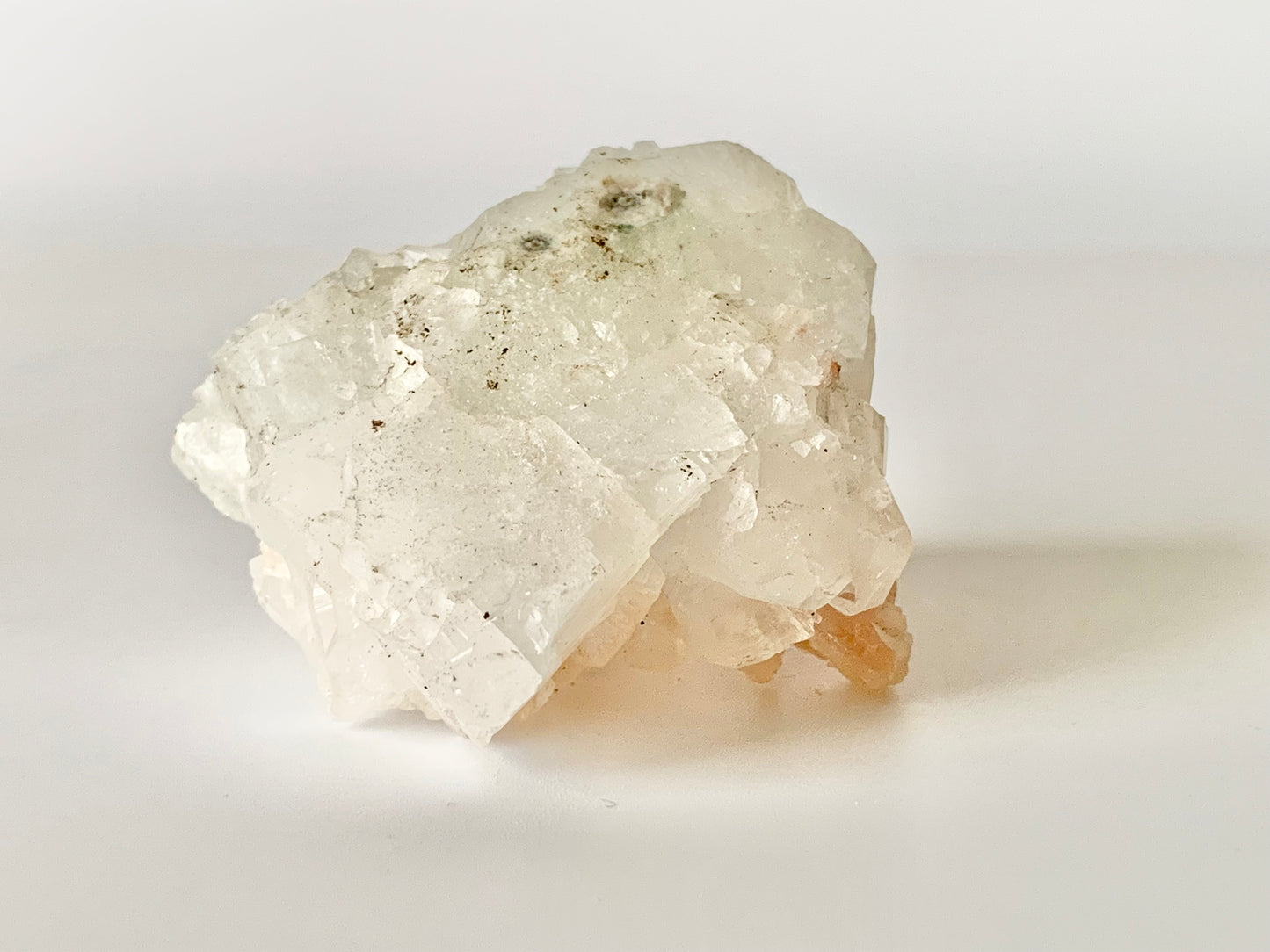 Peach Stilbite, raw