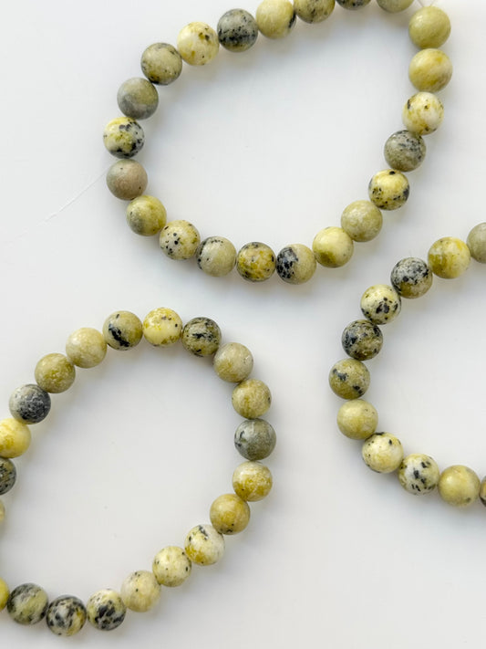 Serpentine Round Bead Bracelet, 8mm