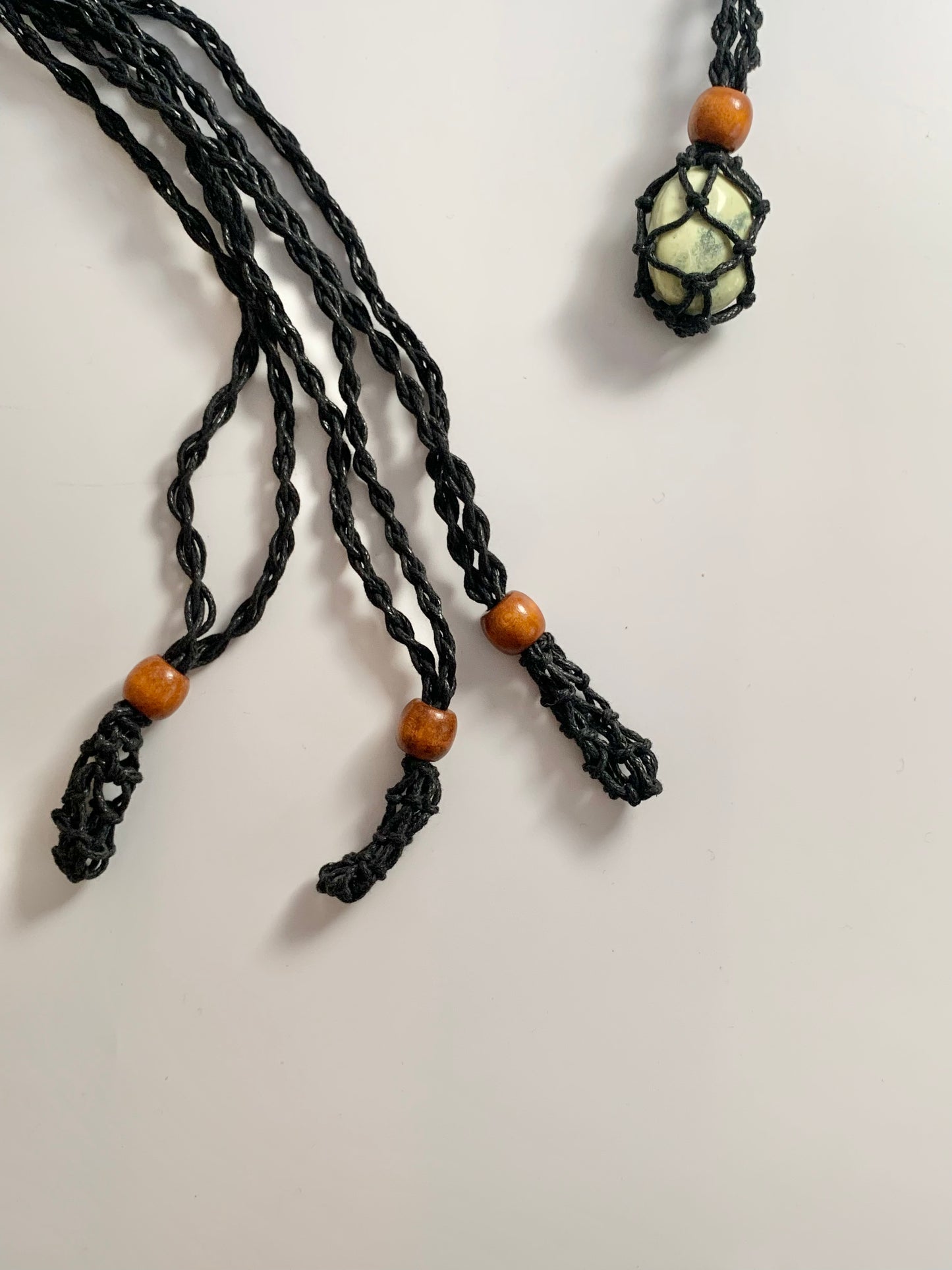 Macrame Necklace Cage