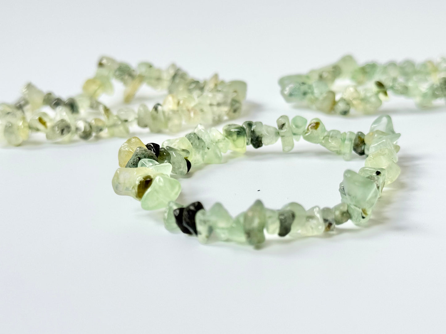 Prehnite Chip Bead Bracelet