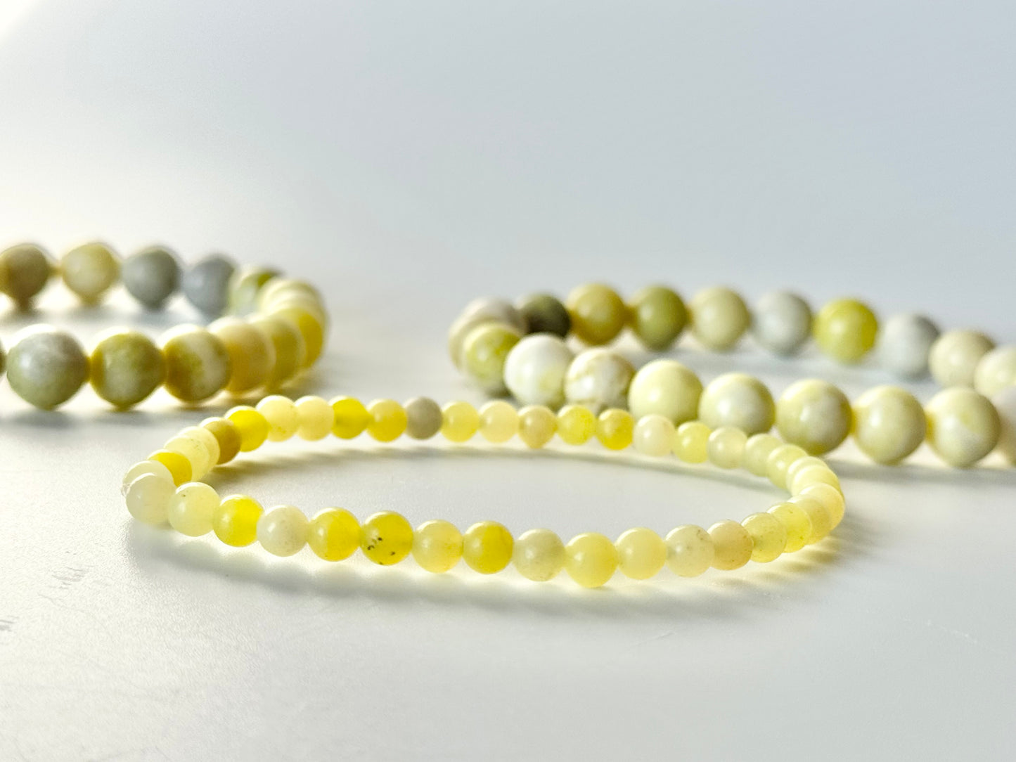 Lemon Jade Bead Bracelet