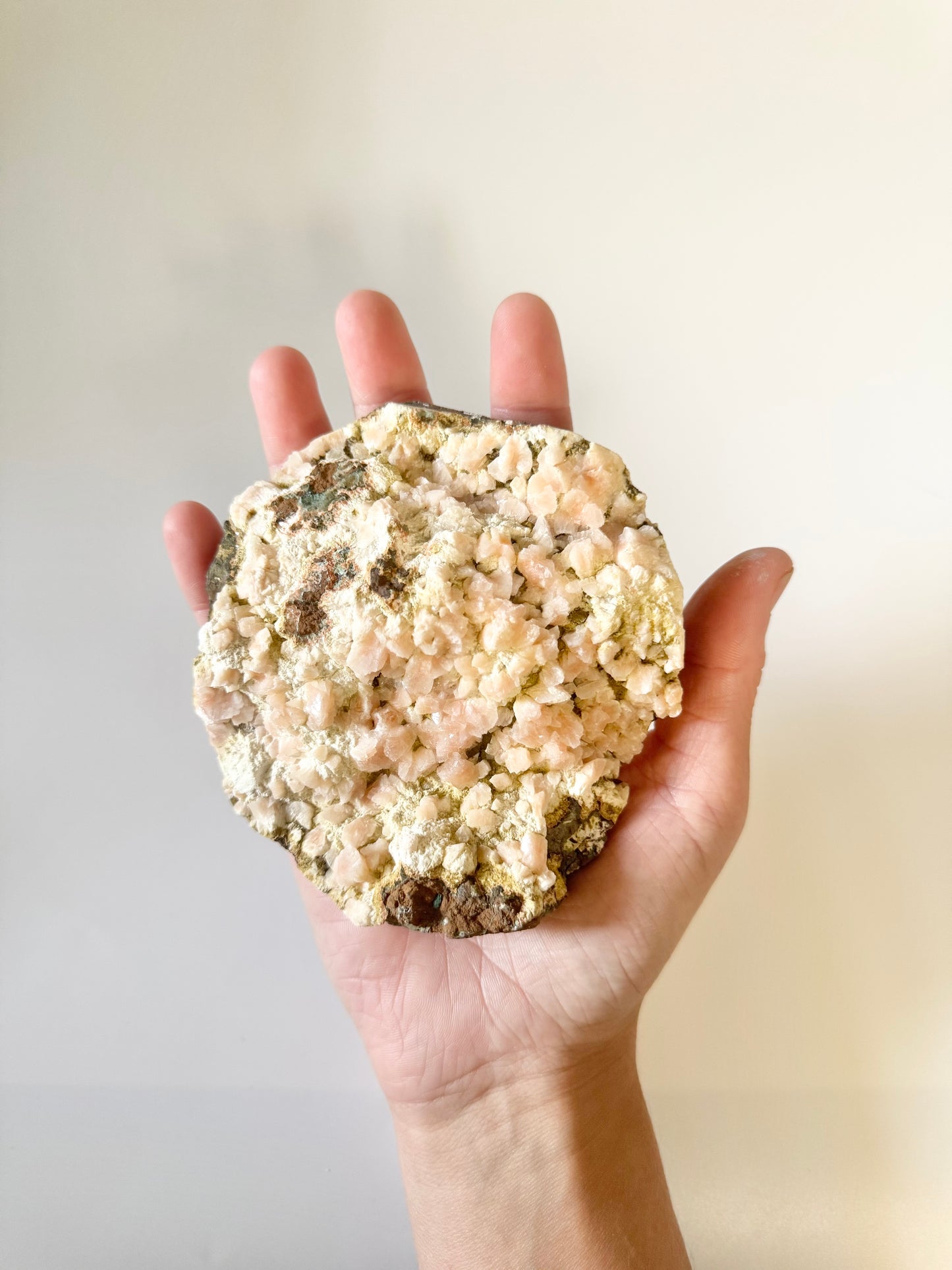 Peach Stilbite Crystal Cluster