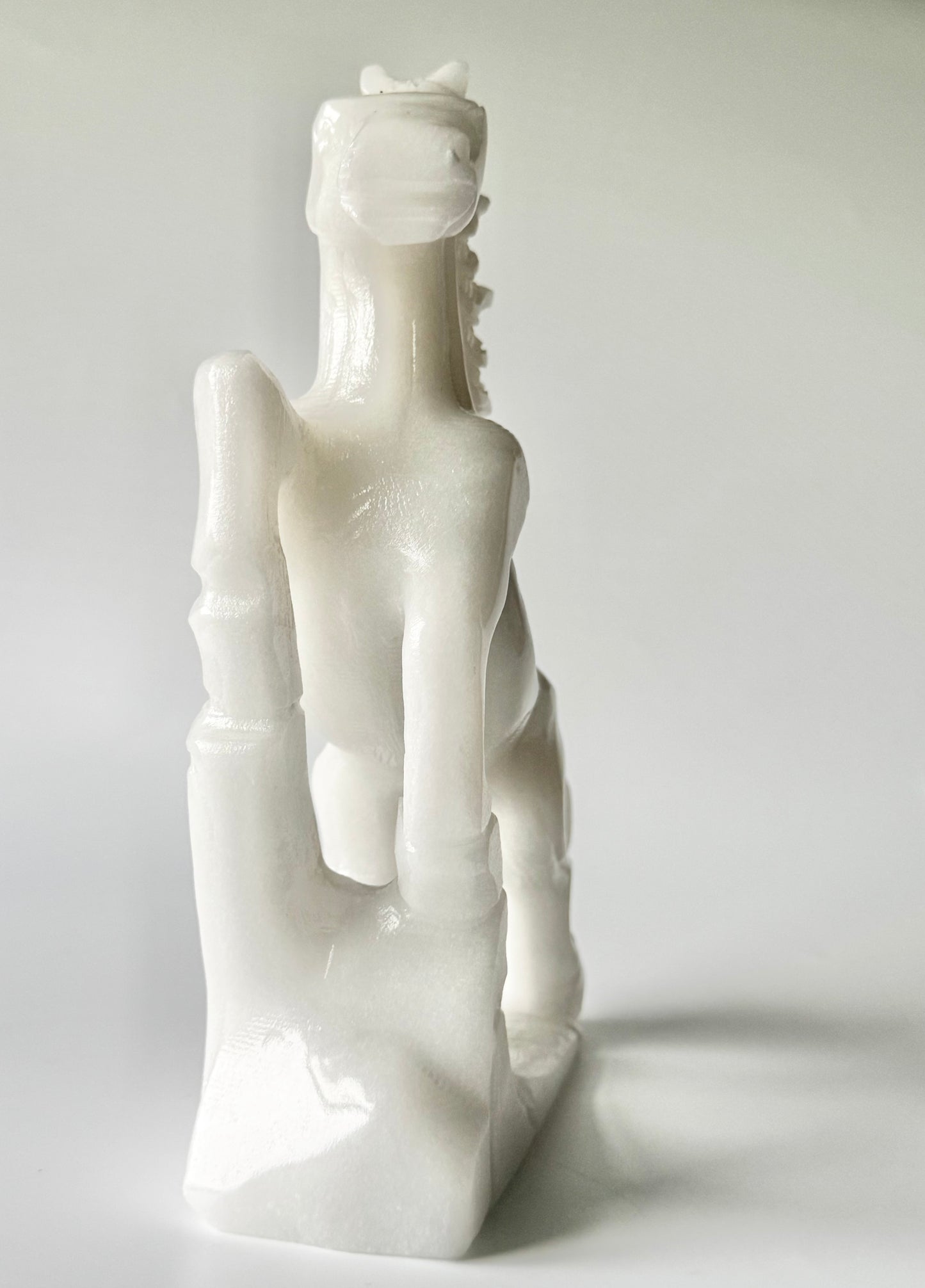 White Marble Jade Horse, Carving