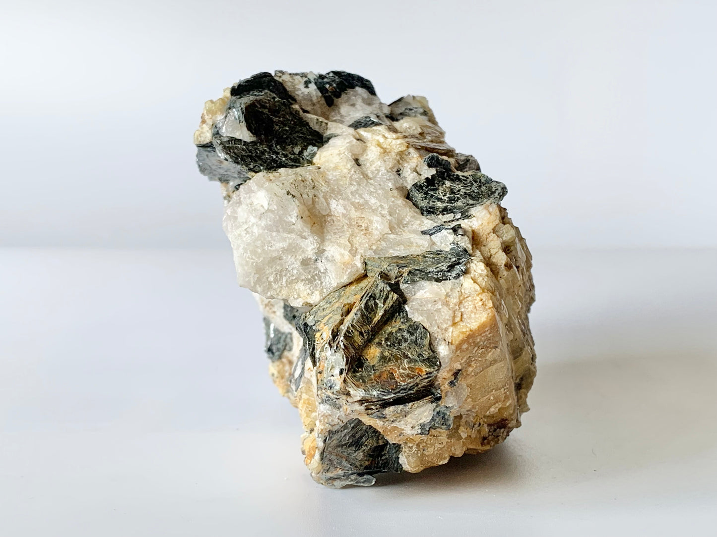 Yellow tourmaline in biotite matrix