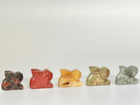 Mini Bunny Rabbit Carving