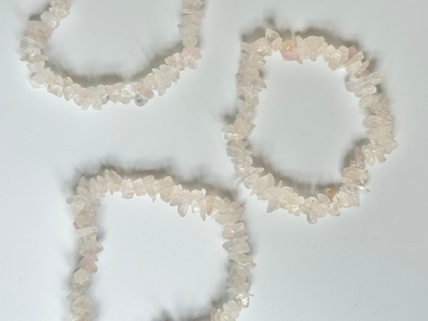 Rose Quartz Chip Bead Bracelet