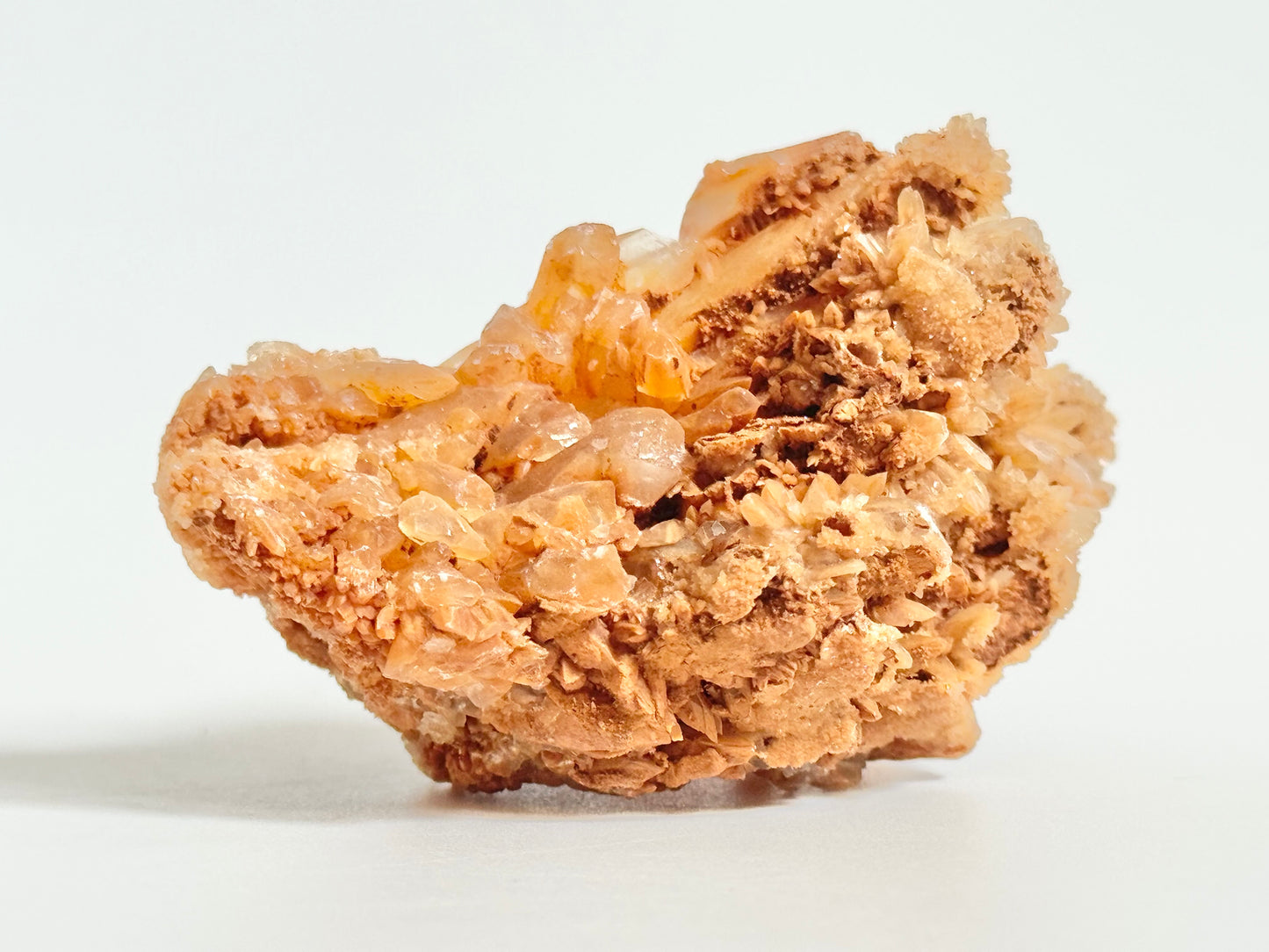 Dogtooth Calcite on Quartz