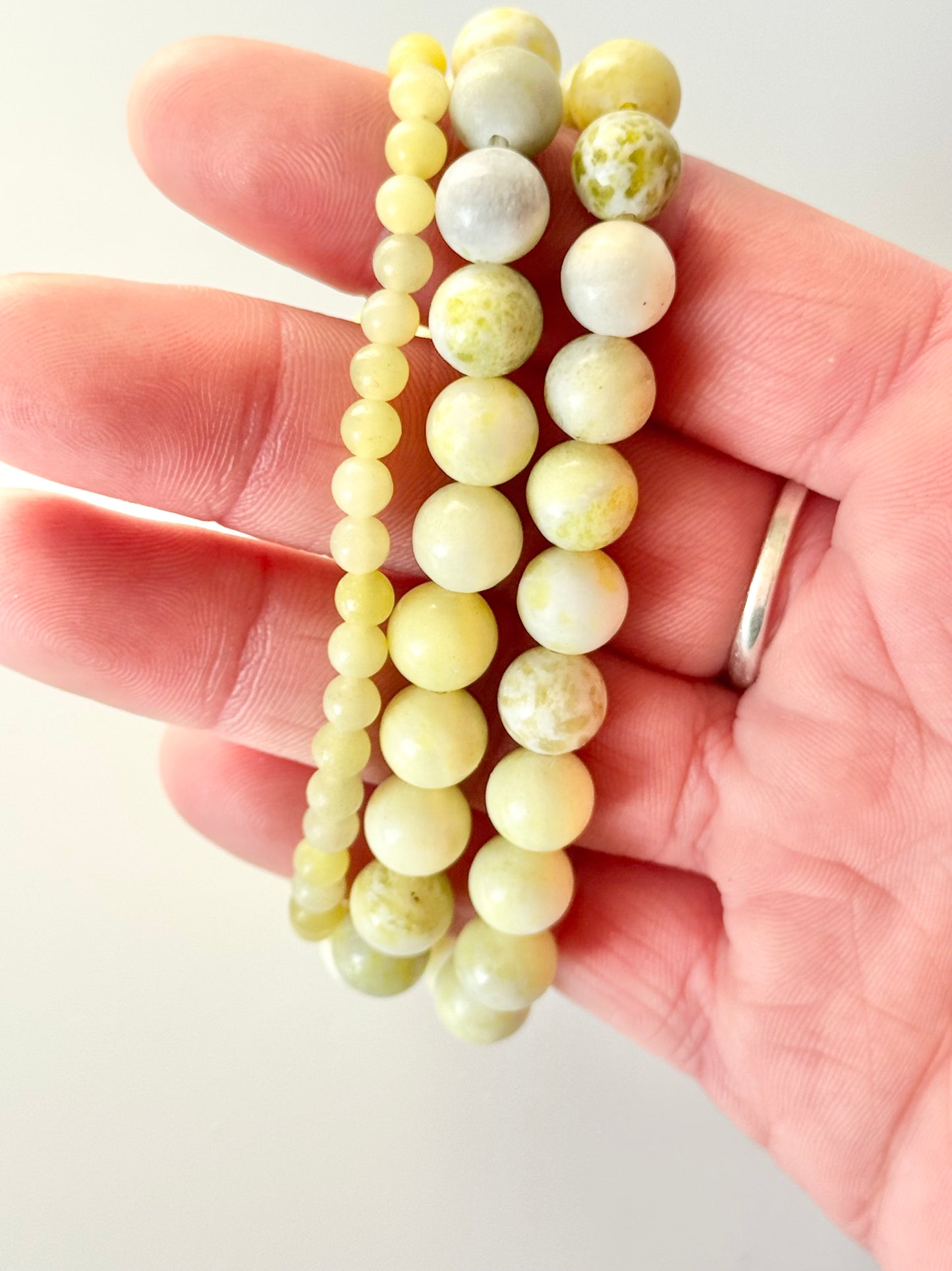 Lemon Jade Bead Bracelet