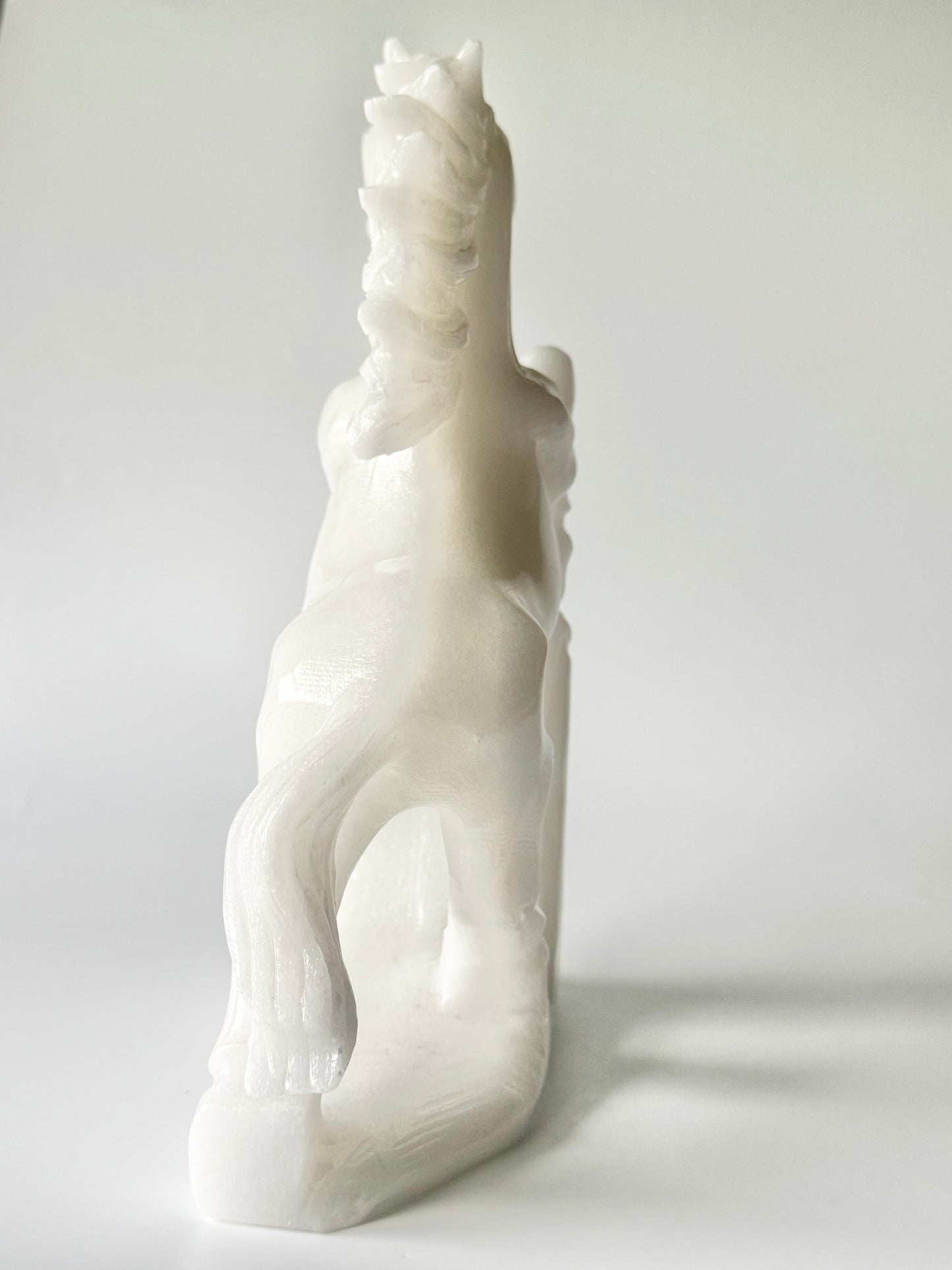 White Marble Jade Horse, Carving