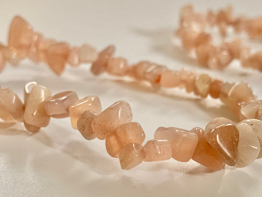 Sunstone Chip Bead Bracelet