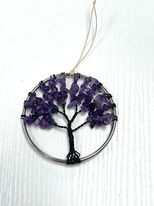 Amethyst tree of Life Hanging