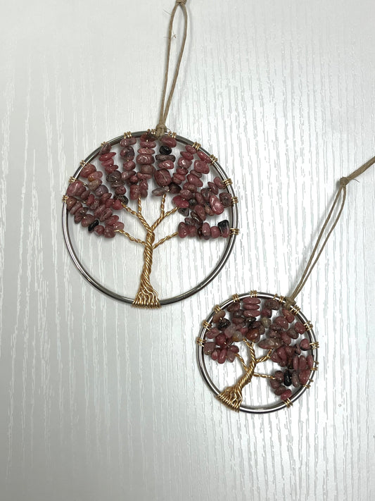 Rhodonite Tree of Life Hanging