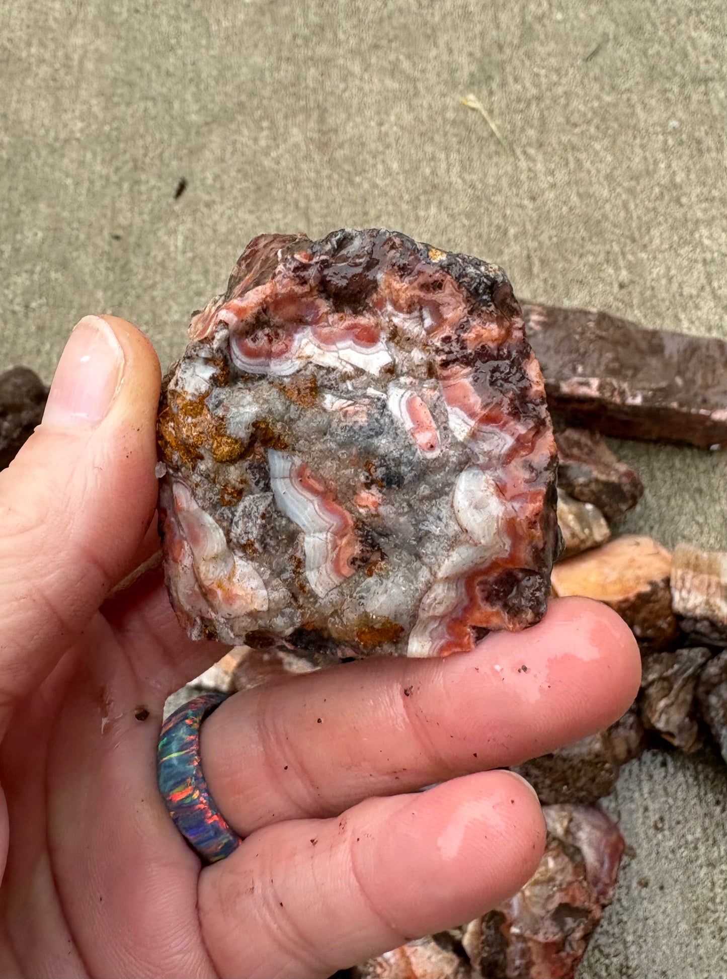 Inca Agate Tumbling Rough