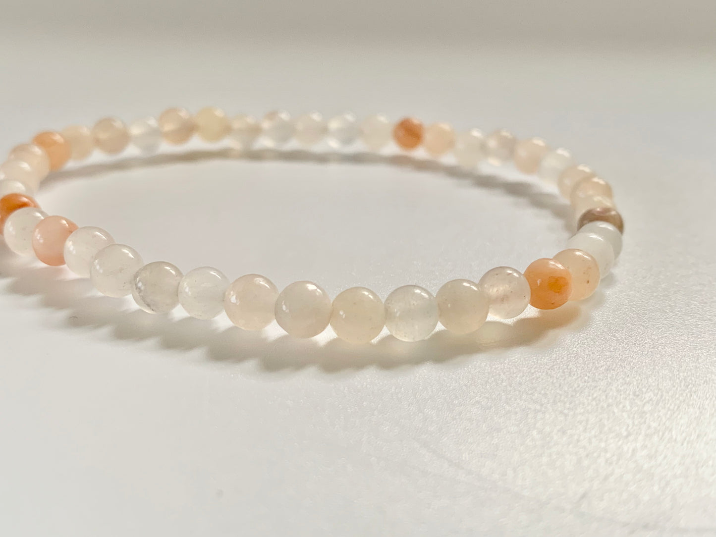 Pink Aventurine Round Bead Bracelet, 4mm