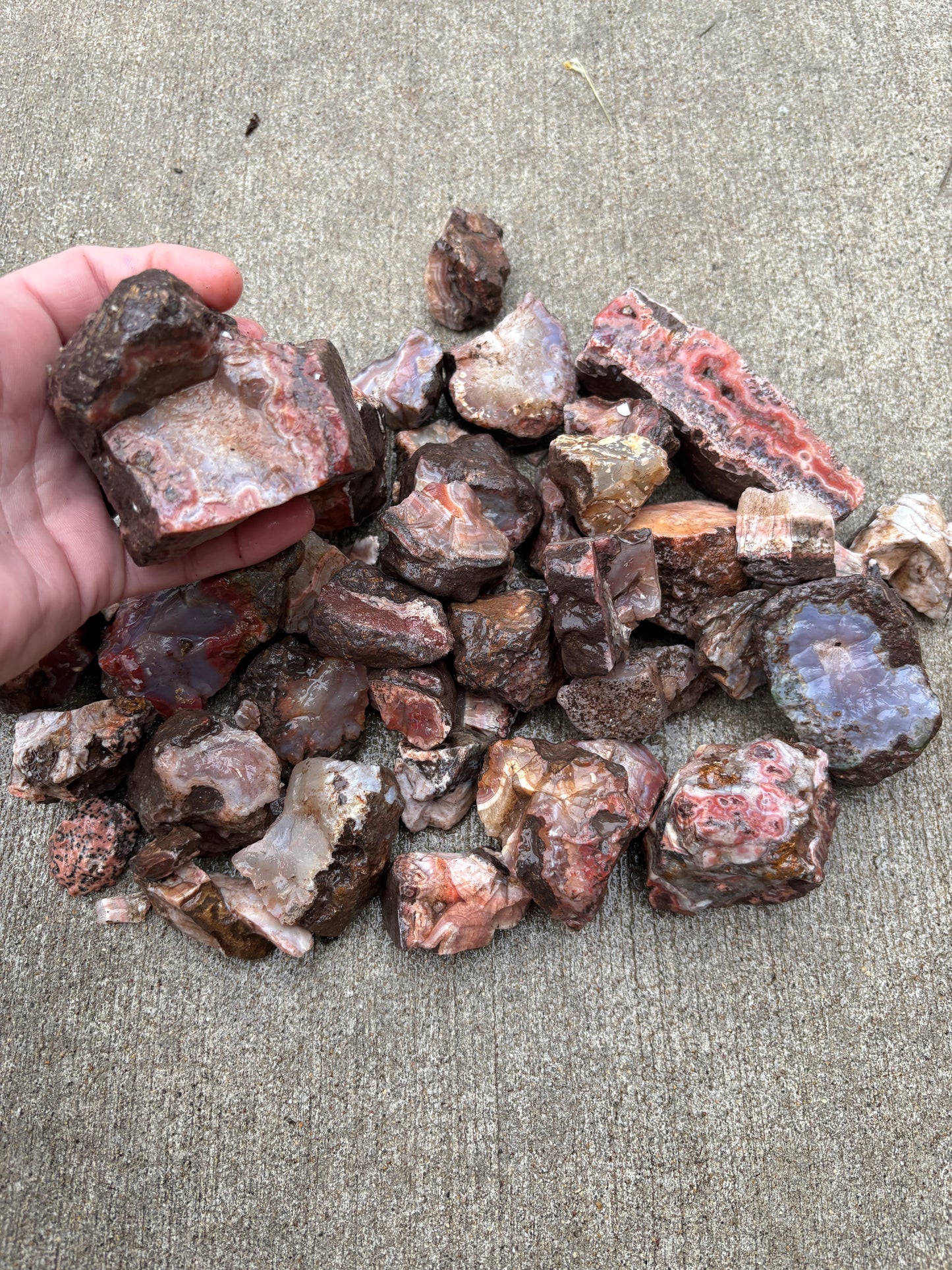 Inca Agate Tumbling Rough