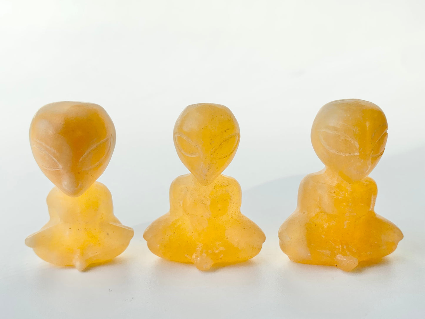 Mini Meditating Alien Carving