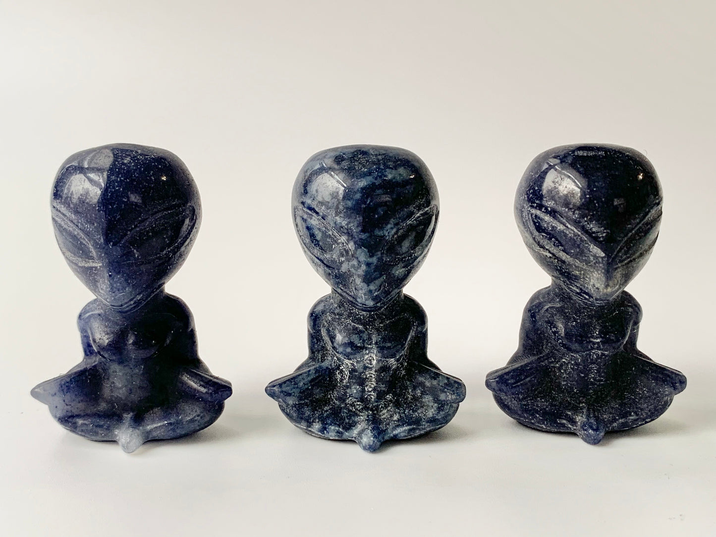 Mini Meditating Alien Carving