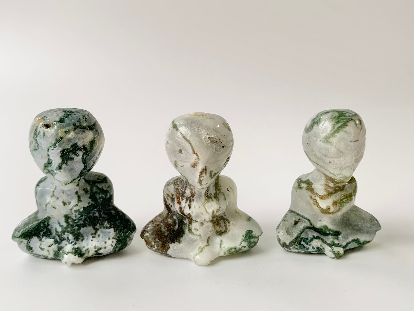 Mini Meditating Alien Carving