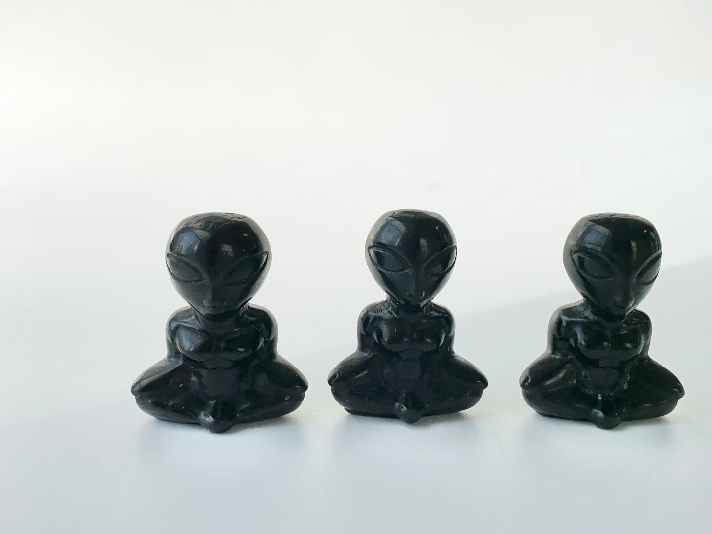 Mini Meditating Alien Carving