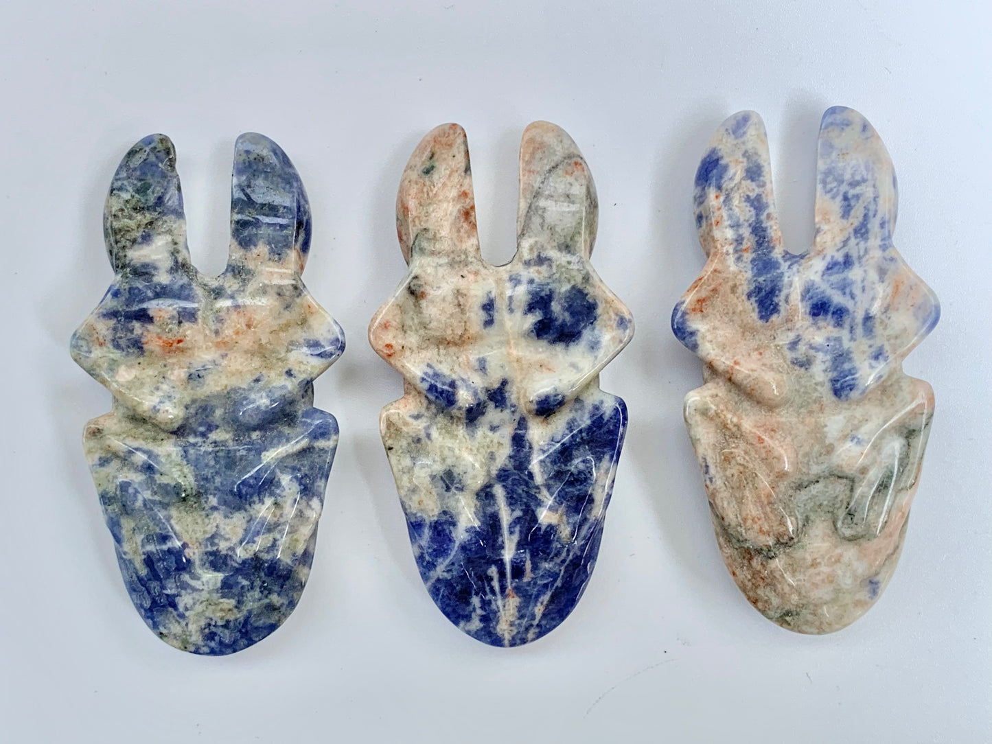 Sodalite Beetle Carving