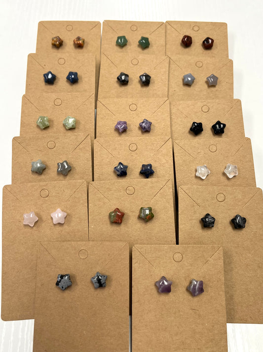 Small Star Earrings on Stainless Posts