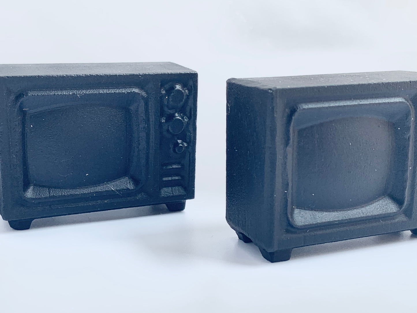 Television Carving, Black Obsidian