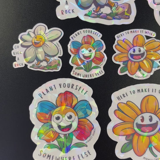 Full collection of demented daisy stickers 