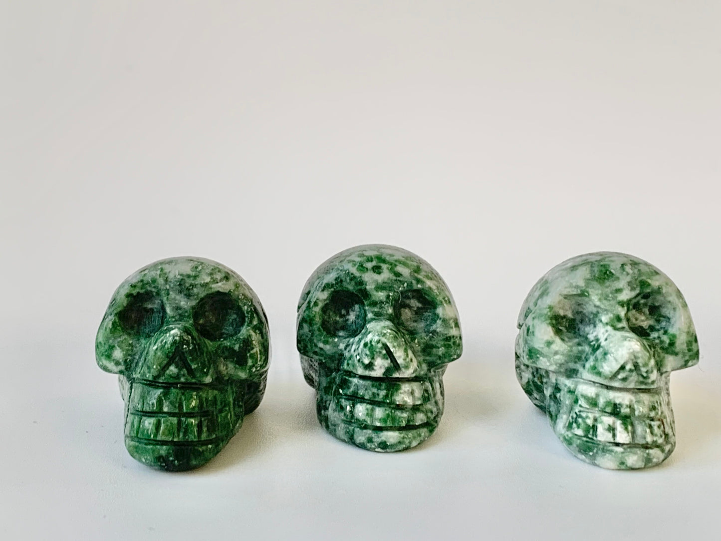 Mini Human Skull Carving